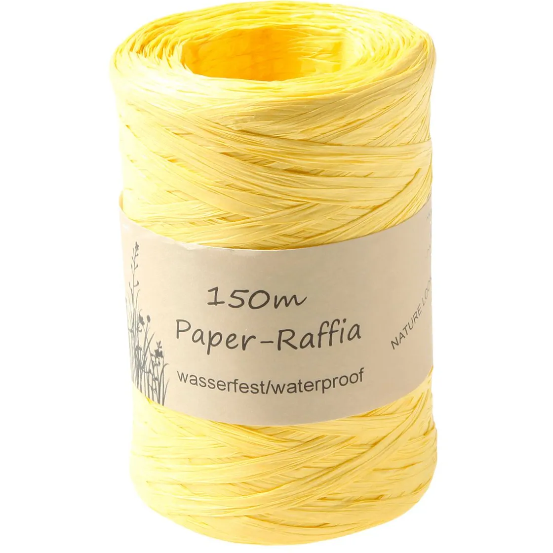 DecoWoerner Cintas De Regalo|Go Green - Envoltorio Para Regalo Ecológico>Cinta De Rafia Ecológica De Material Degradable 7 Mm 150 M
