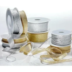 DecoWoerner Cintas De Regalo>Cinta De Regalo, Color Dorado, Anchura 10 Mm