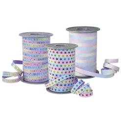 DecoWoerner Cintas De Regalo>Cinta De Regalo "Rainbow Birthday" Pastel 10mm, 200 M