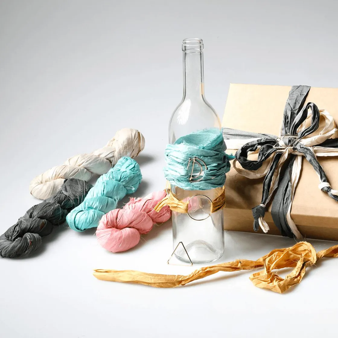 DecoWoerner Cintas De Regalo|Go Green - Envoltorio Para Regalo Ecológico>Cinta De Seda Reciclada 25 M