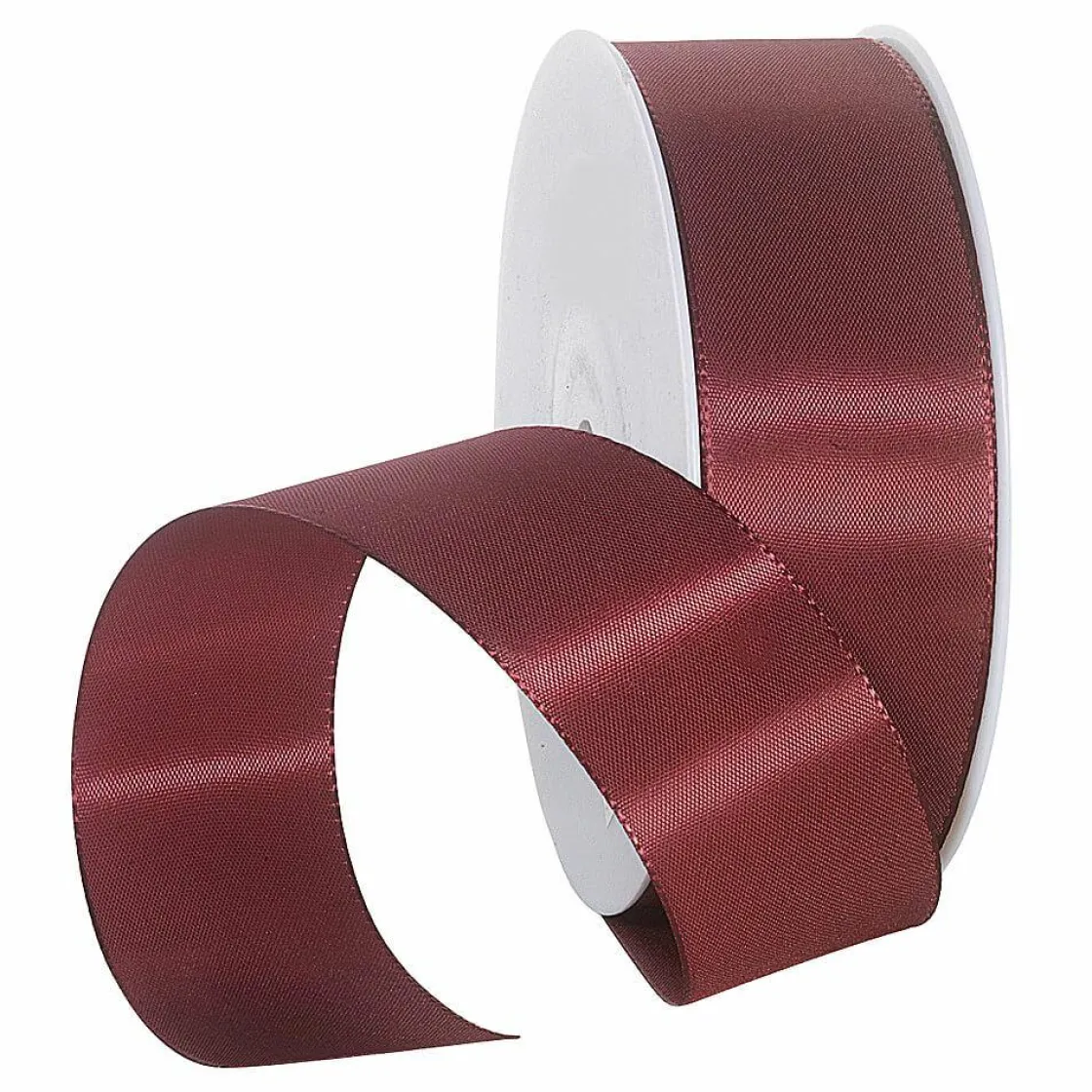DecoWoerner Cintas De Regalo>Cinta De Tafetán Con Orillo 40 Mm, 50 M, Burdeos