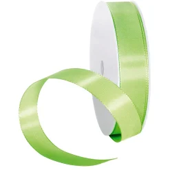DecoWoerner Cintas De Regalo>Cinta De Tafetán Con Orillo 15 Mm, 50 M, Claro