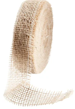 DecoWoerner Cintas De Regalo|Decoración De Otoño>Cinta De Yute, Color Natural, Anchura 40 Mm