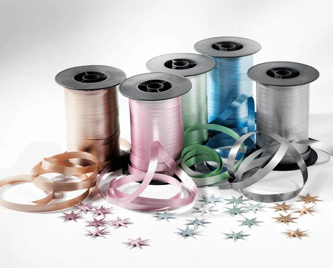 DecoWoerner Cintas De Regalo>Cinta Rizada Pastel, 10 Mm, 150 M, Salvia