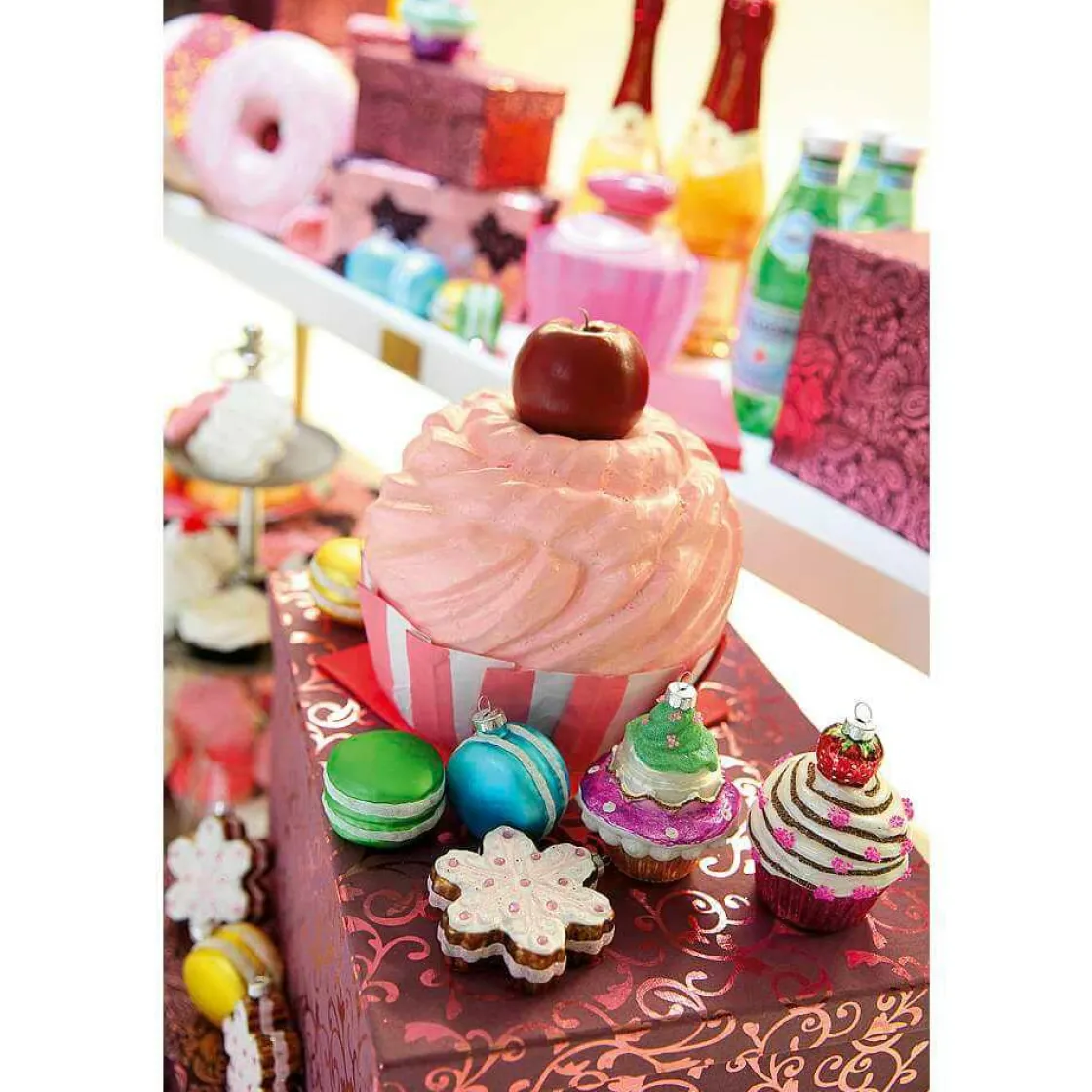 DecoWoerner Bolas De Navidad>Colgador Del árbol De Navidad Macarones, 4 Piezas