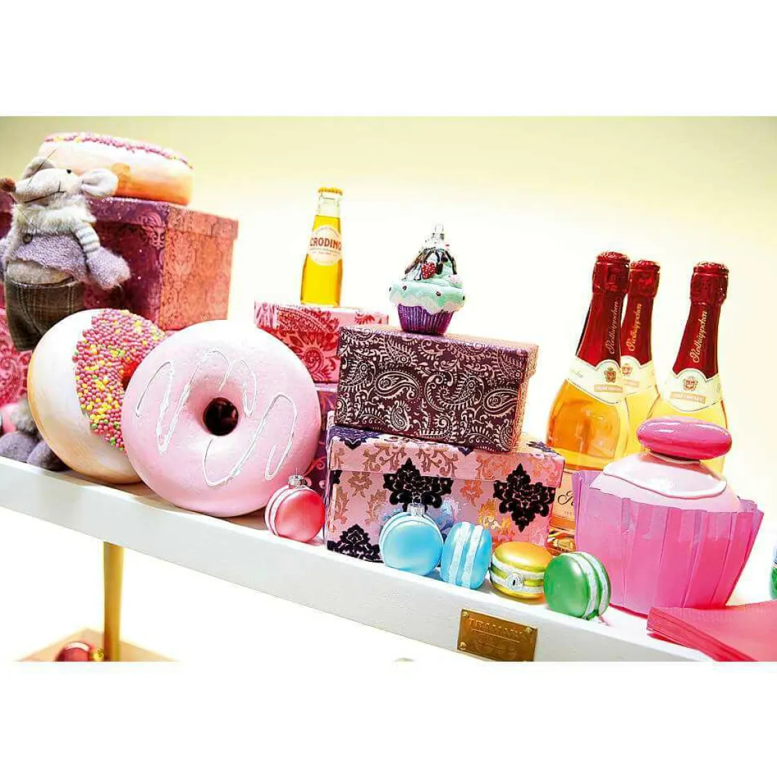 DecoWoerner Bolas De Navidad>Colgador Del árbol De Navidad Macarones, 4 Piezas