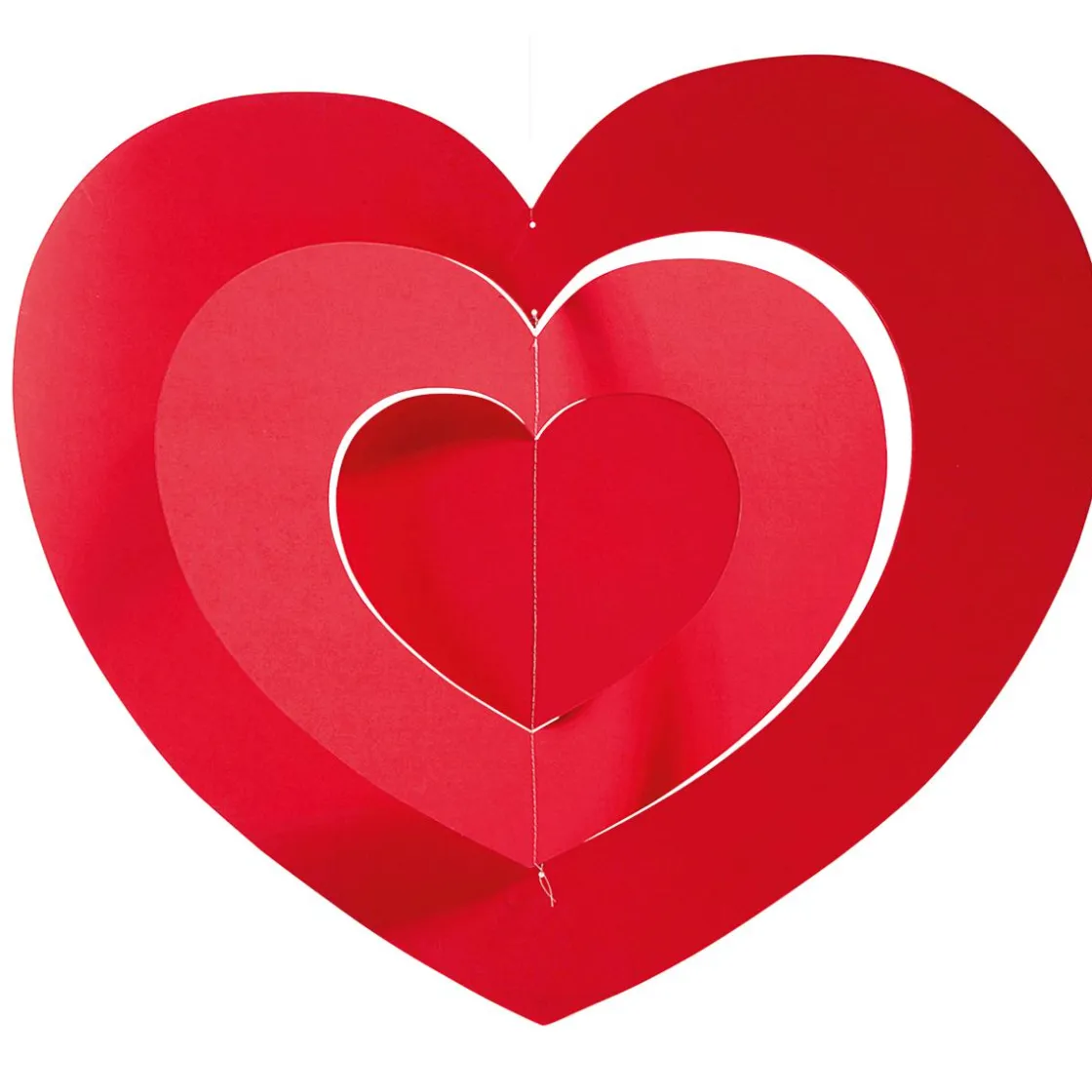 DecoWoerner Decoración Temática>Colgante De Corazones XXL Ø 85 Cm, Poco Inflamable