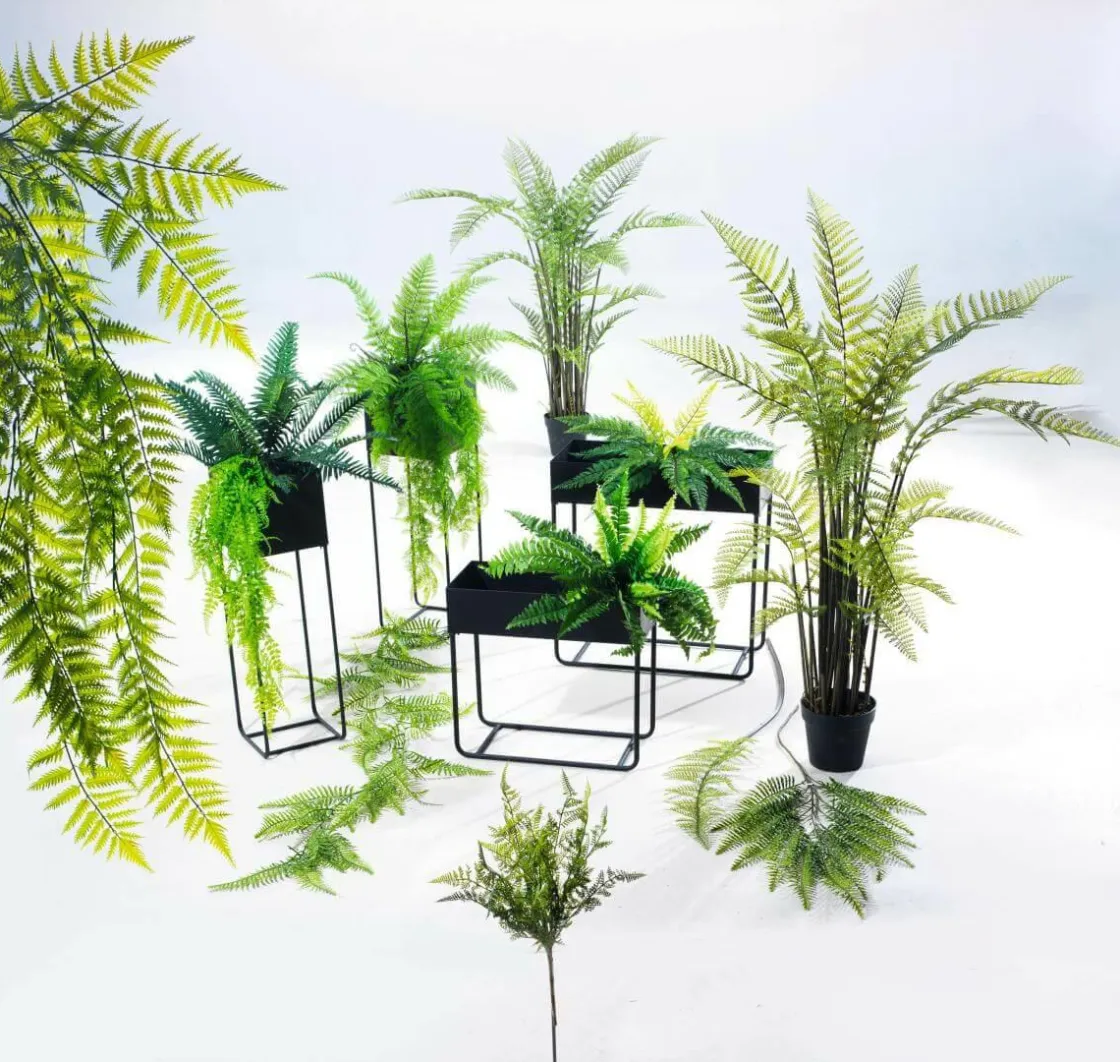 DecoWoerner Plantas Verdes|Plantas Colgantes>Colgante De Plantas Artificiales Helecho Hembra, 119 Cm