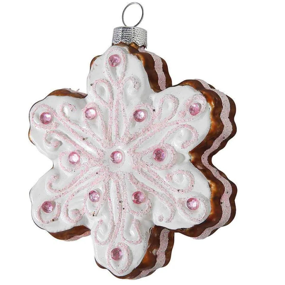 DecoWoerner Bolas De Navidad>Colgante De árbol De Navidad "Copo De Nieve" 9,5 Cm