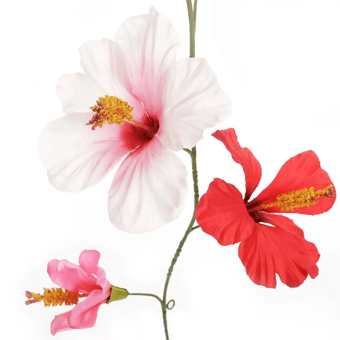DecoWoerner Decoración De Verano|Guirnaldas Y Vides>Colorida Guirnalda De Hibisco Artificial 180 Cm