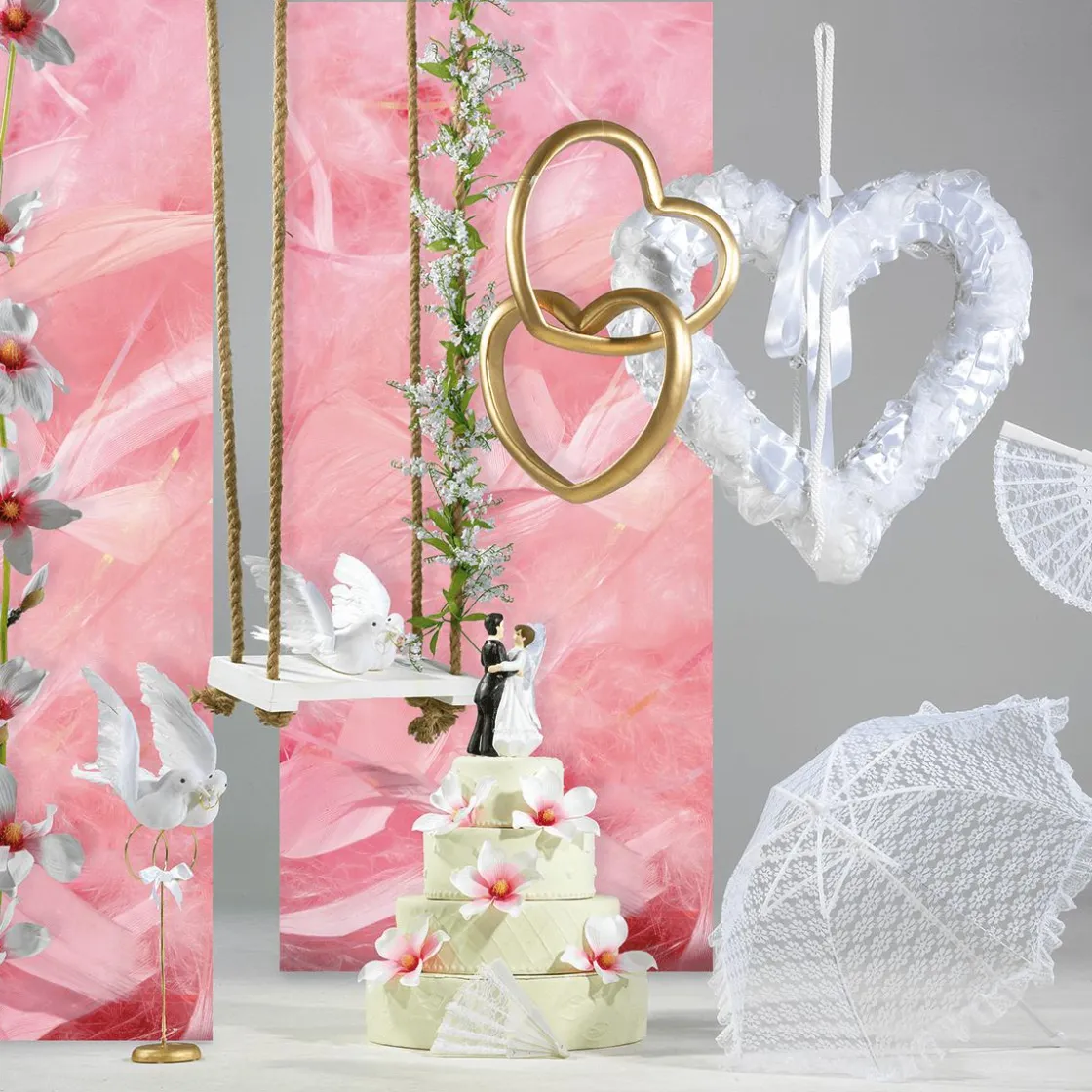 DecoWoerner Decoración De Verano|Decoración De Primavera>Columpio Decorativo, Longitud: 155 Cm