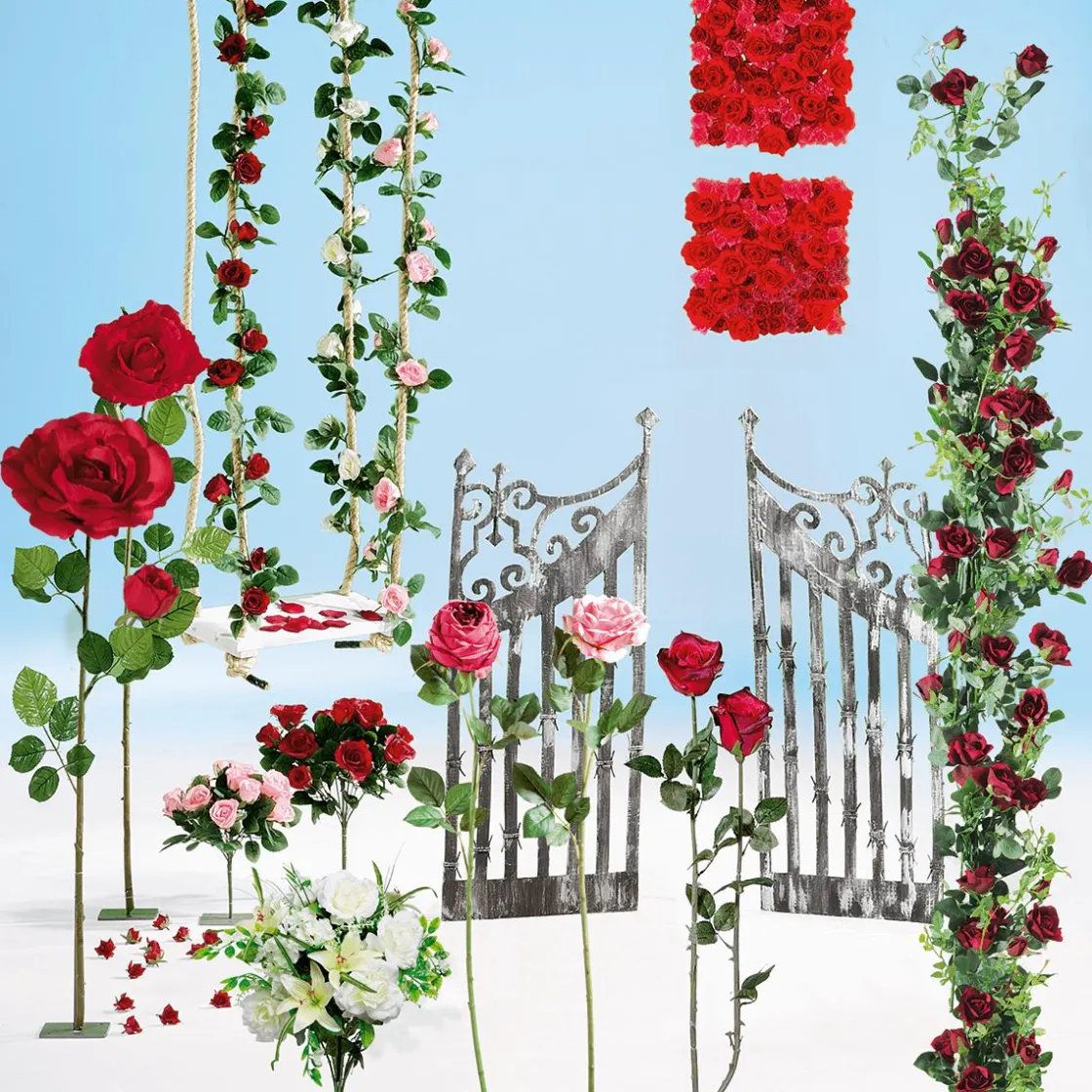 DecoWoerner Decoración De Verano|Decoración De Primavera>Columpio Decorativo, Longitud: 155 Cm