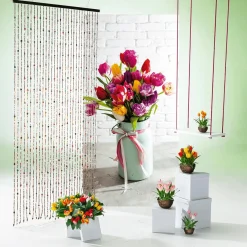 DecoWoerner Decoración De Verano>Columpio Decorativo, Longitud: 150 Cm Rosa