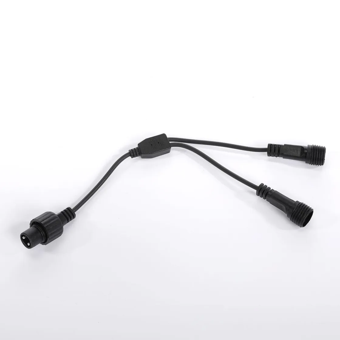 DecoWoerner Luz Decorativa|Luces De Navidad>Conector En Y Para Luces De Hadas Negro 25 Cm