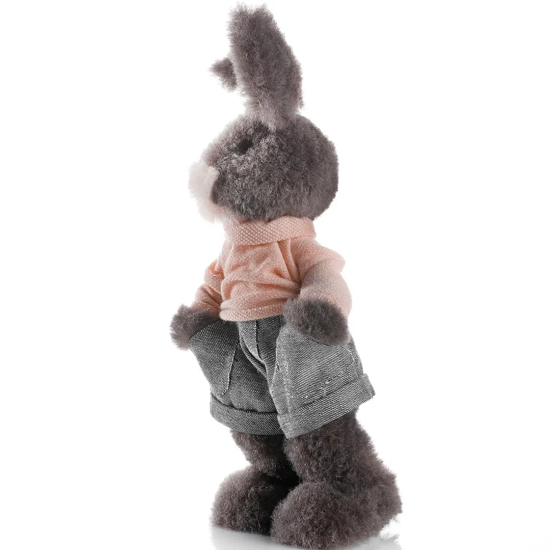DecoWoerner Decoración De Animales|Decoración De Pascua>Conejo De Pascua De Peluche Deco De 40 Cm De Altura,