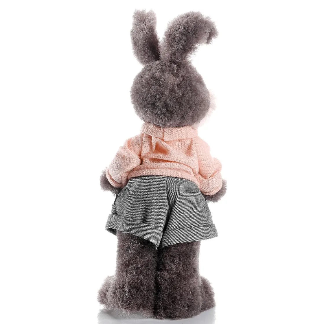 DecoWoerner Decoración De Animales|Decoración De Pascua>Conejo De Pascua De Peluche Deco De 40 Cm De Altura,