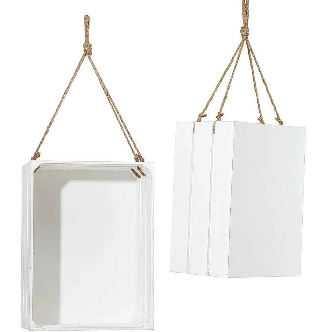 DecoWoerner Expositores Para Tiendas|Decoración De Otoño>Conjunto De Cajas De Madera, 2 Piezas 43/48 Cm