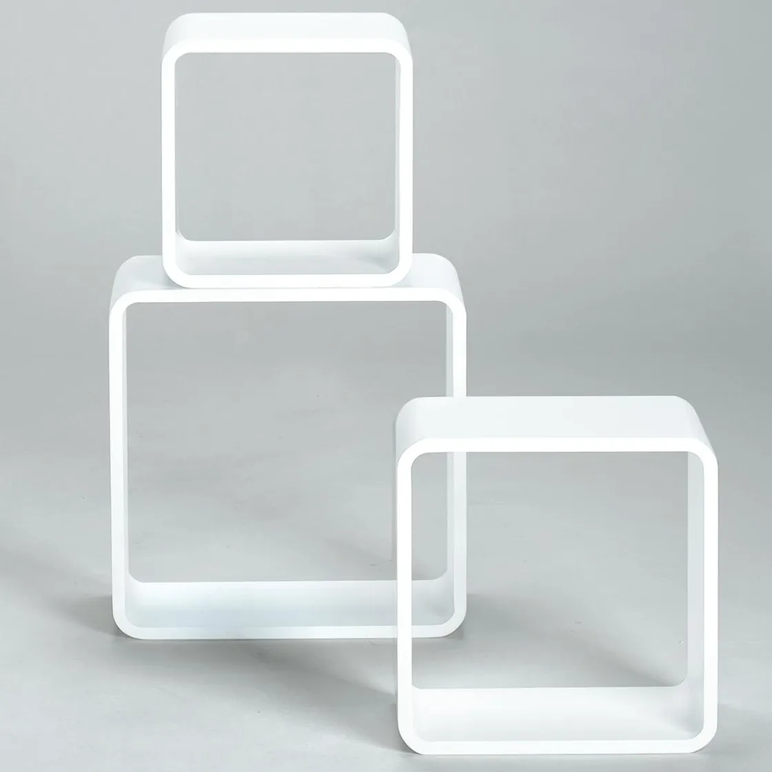 DecoWoerner Expositores Para Tiendas>Conjunto De Estantes "Cubo" Color 3 Pz.