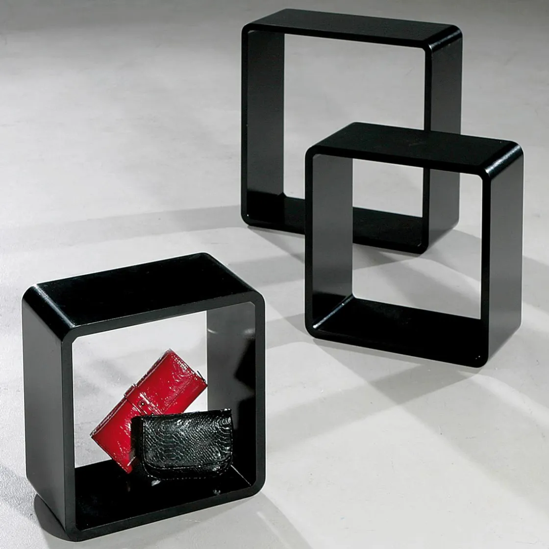 DecoWoerner Expositores Para Tiendas>Conjunto De Estantes "Cubo" Color 3 Pz.