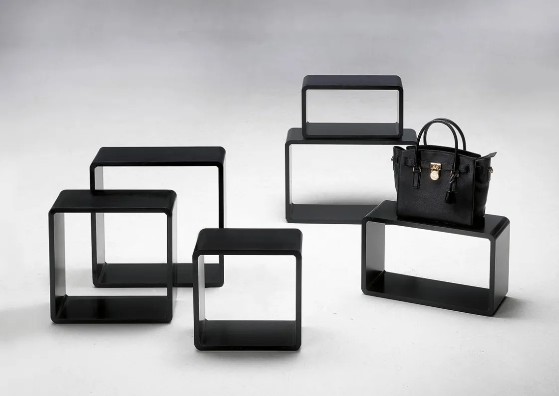 DecoWoerner Expositores Para Tiendas>Conjunto De Estantes "Cubo" Color 3 Pz.