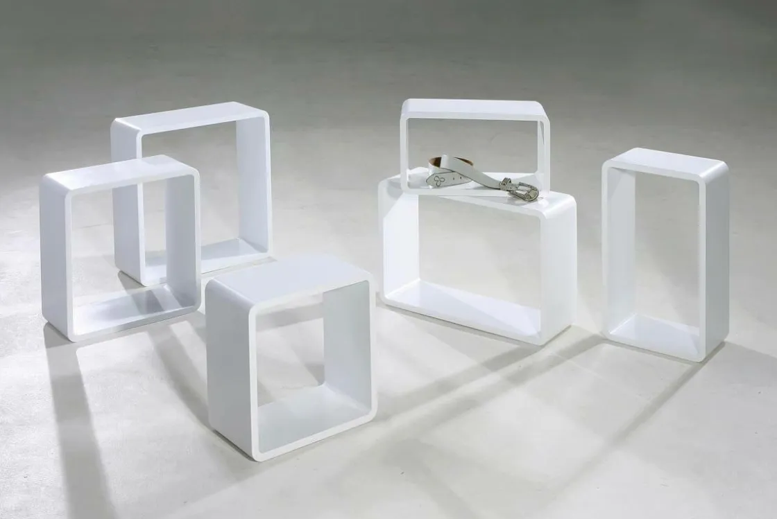 DecoWoerner Expositores Para Tiendas>Conjunto De Estantes "Lounge" Color 3 Pz.