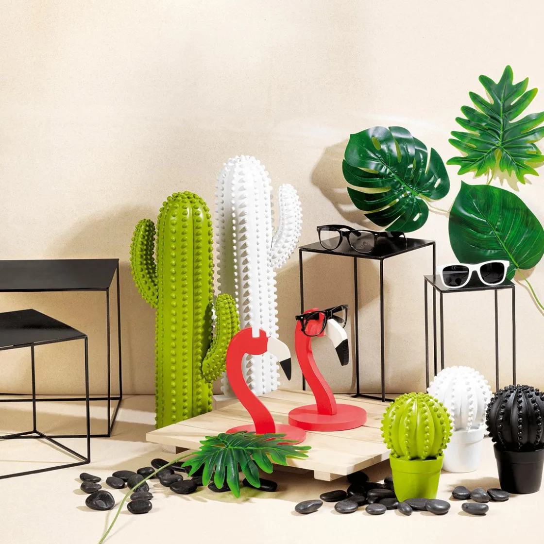 DecoWoerner Expositores Para Tiendas>Conjunto De Mesa De Metal 4 Piezas
