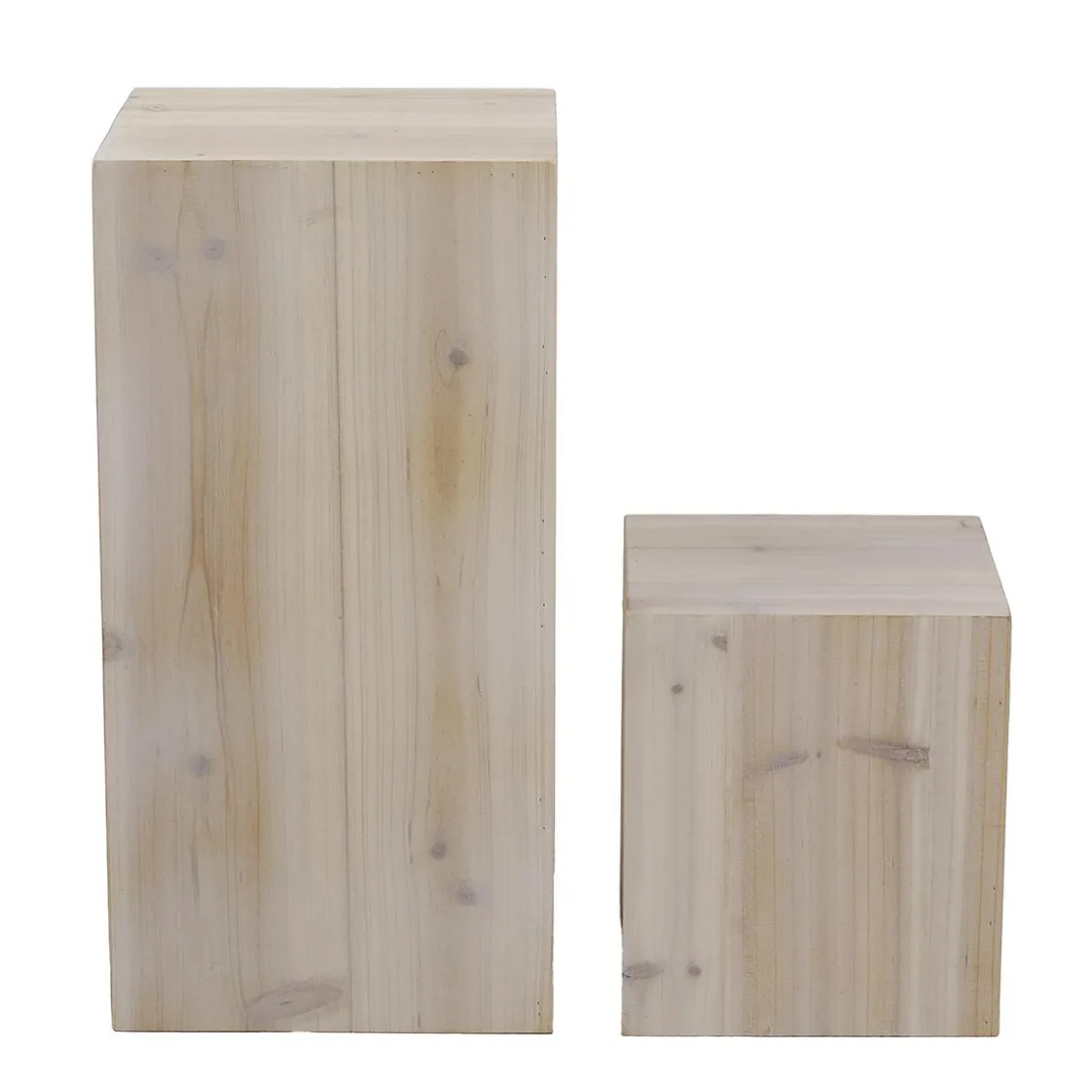 DecoWoerner Expositores Para Tiendas|Decoración Natural>Conjunto De Minicolumnas De Madera Naturaleza