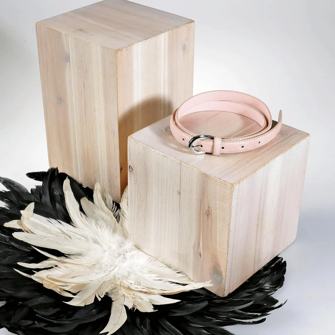DecoWoerner Expositores Para Tiendas|Decoración Natural>Conjunto De Minicolumnas De Madera Naturaleza