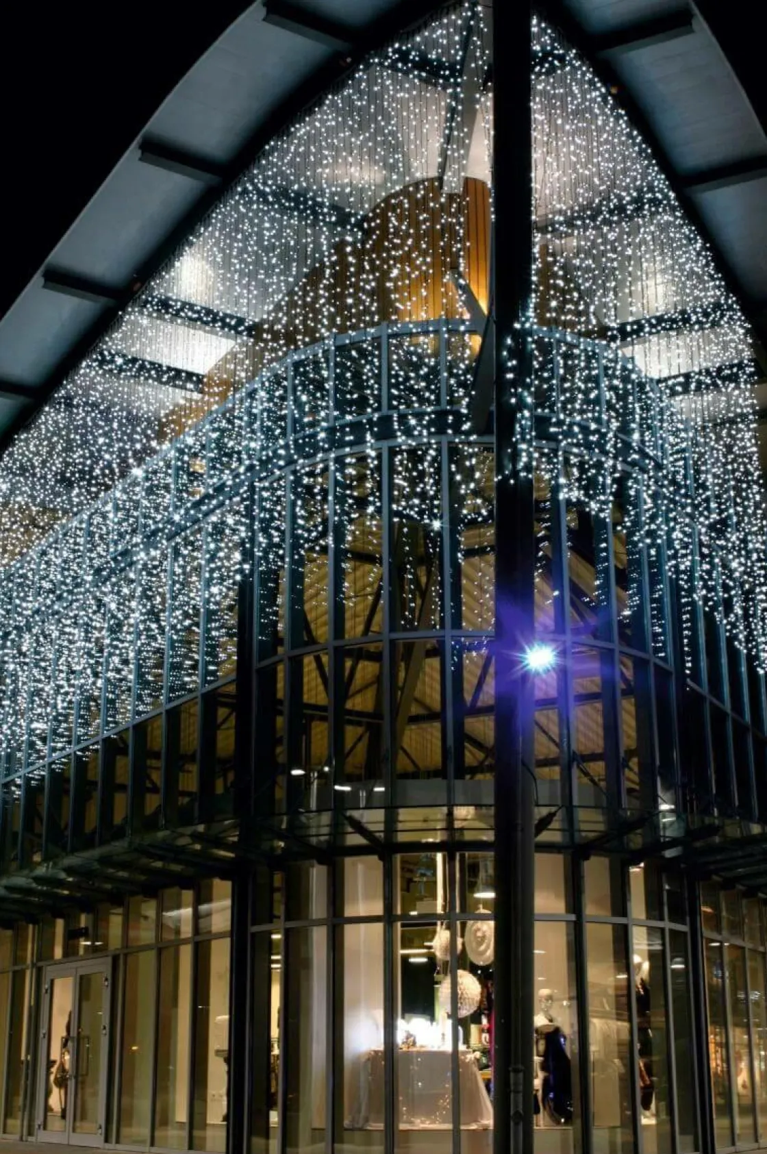 DecoWoerner Luces De Navidad>Cortina De Luces LED Para Exteriores, 1500 LED, 900 X 200 Cm