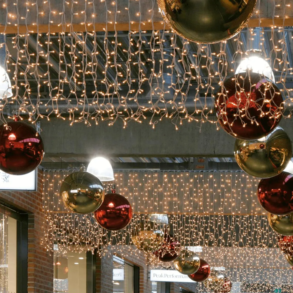 DecoWoerner Luces De Navidad>Cortina De Luces LED Para Uso Profesional Sistema IP20, 300 LED, 150 X 200 Cm, Sin Cable