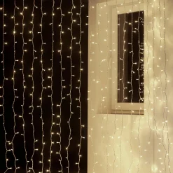DecoWoerner Luces De Navidad>Cortina De Luces LED Para Uso Profesional Sistema IP20, 1400 LED, 700 X 200 Cm, Sin Cable