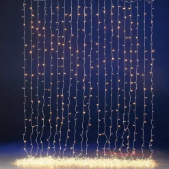 DecoWoerner Luces De Navidad>Cortina De Luces LED 24V Para Exteriores, 900 LED, 500 X 200 Cm