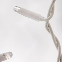 DecoWoerner Luces De Navidad>Cortina De Luz Blanca 200 X 150 Cm 300 LED Blanco Cálido IP44
