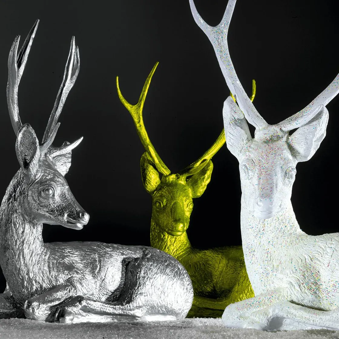 DecoWoerner Decoración De Animales>Corzo Macho Decorativo, Longitud: 70 Cm
