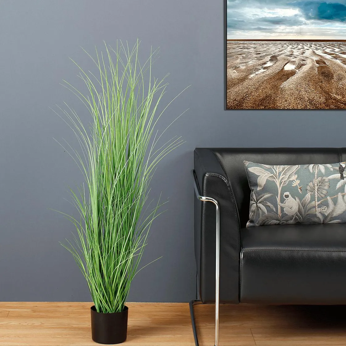 DecoWoerner Hierba Decorativa>Césped Artificial En La Maceta 120 Cm