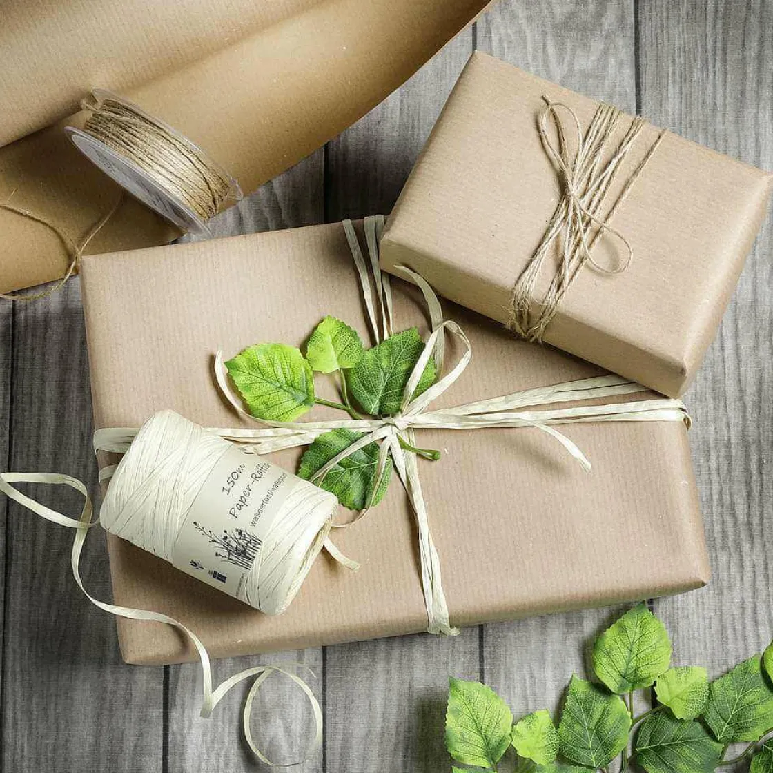 DecoWoerner Cintas De Regalo>Cuerda De Yute, 50 M, Natural