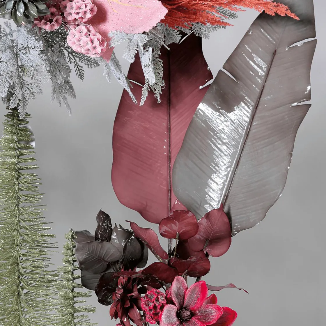 DecoWoerner Decoración De Otoño>Dalia Artificial 56 Cm Burdeos