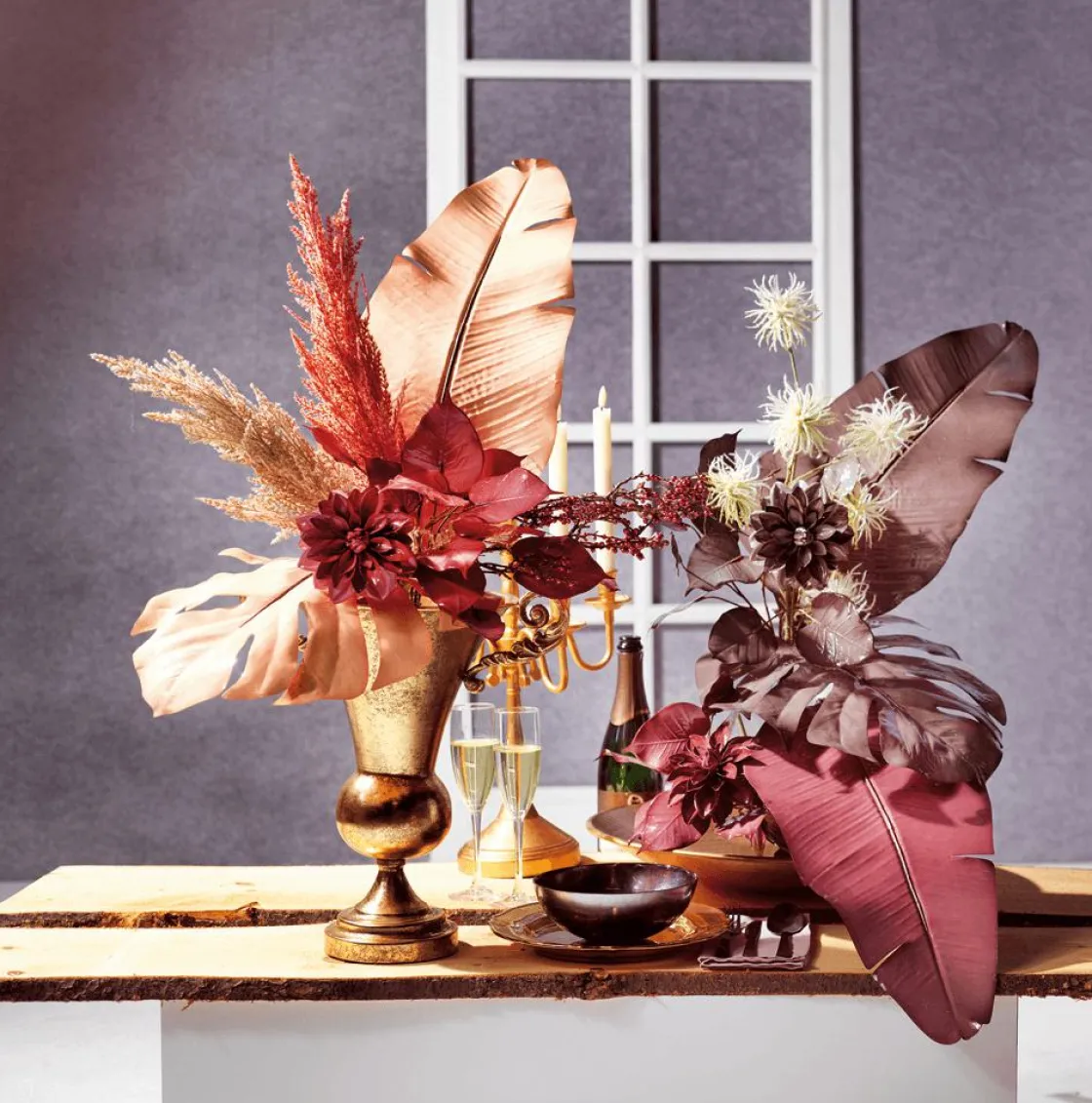 DecoWoerner Decoración De Otoño|Flores Artificiales>Dalia Artificial 56 Cm do