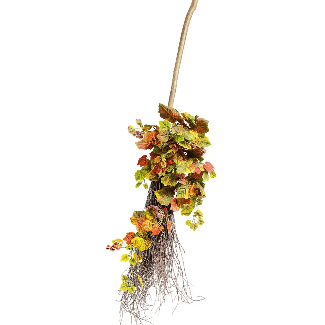 DecoWoerner Decoración Temática|Decoración De Otoño>Escoba Decorativa De Broza, 125 Cm