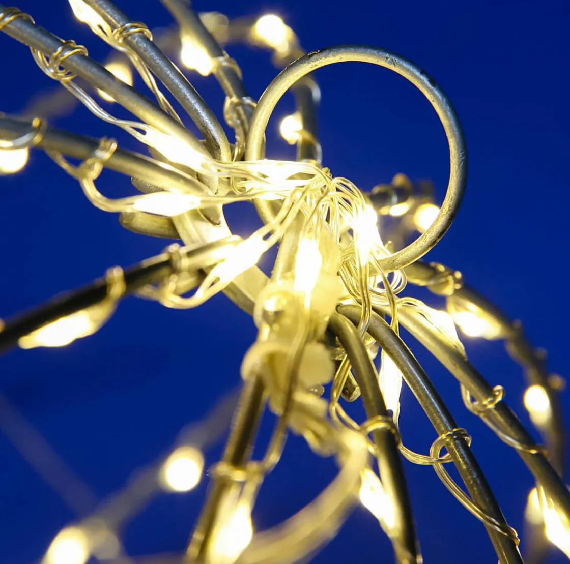 DecoWoerner Luces De Navidad>Esfera Luminosa LED Para Exteriores, LED Cálido - Blanco, Ø 30 Cm