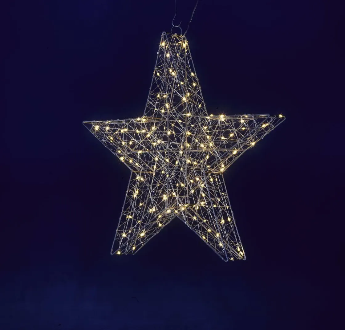 DecoWoerner Estrella De Navidad|Luces De Navidad>Esquema De Estrella LED, Ø 58 Cm