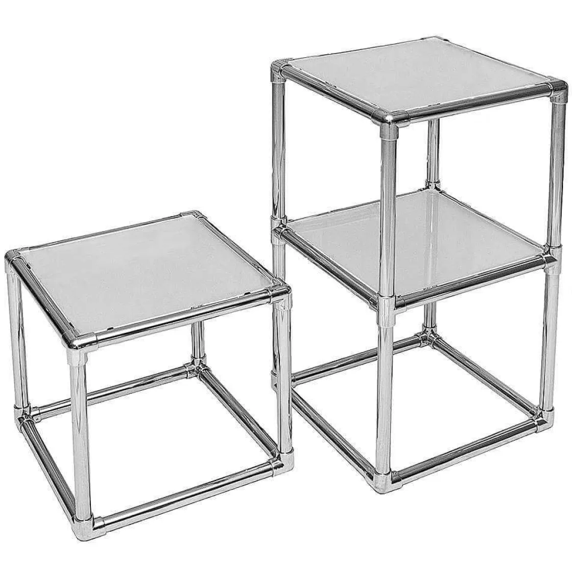 DecoWoerner Expositores Para Tiendas>Estantería Para Ventas "Estilo De Fábrica" Altura 80 Cm