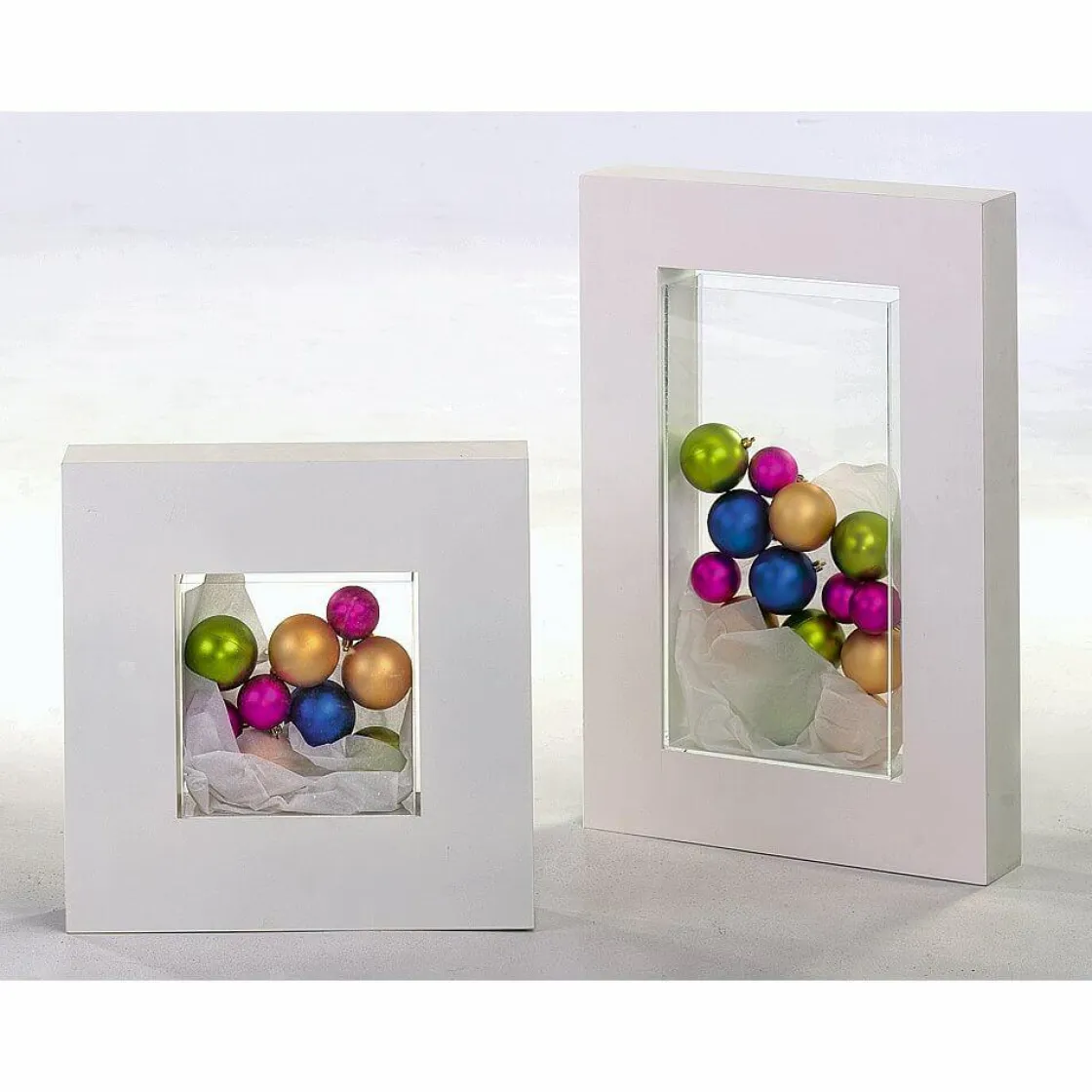 DecoWoerner Bolas De Navidad>Estera, Bolas De Plástico Claro, 6 Cm Ø - 24 Piezas