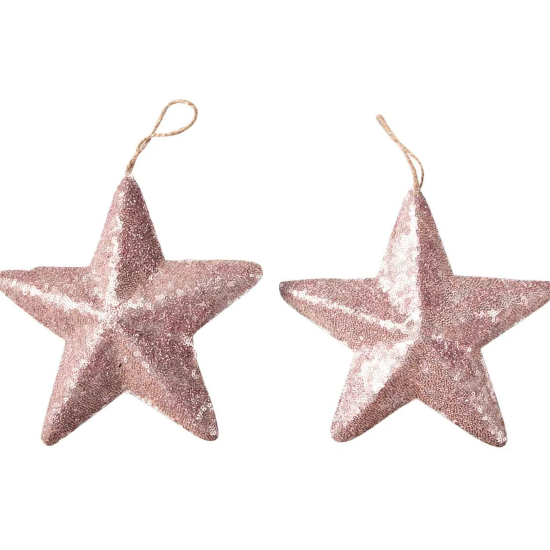 DecoWoerner Estrella De Navidad>Estrella Con Lentejuelas Ø 22 Cm, 2 Piezas, da