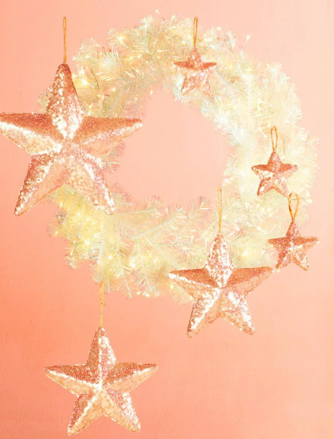 DecoWoerner Estrella De Navidad>Estrella Con Lentejuelas Ø 22 Cm, 2 Piezas, da