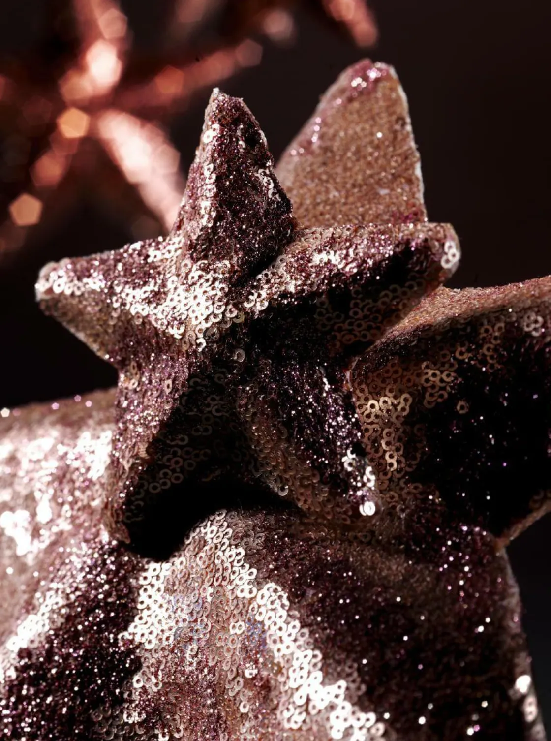 DecoWoerner Estrella De Navidad>Estrella Con Lentejuelas Ø 22 Cm, 2 Piezas, da