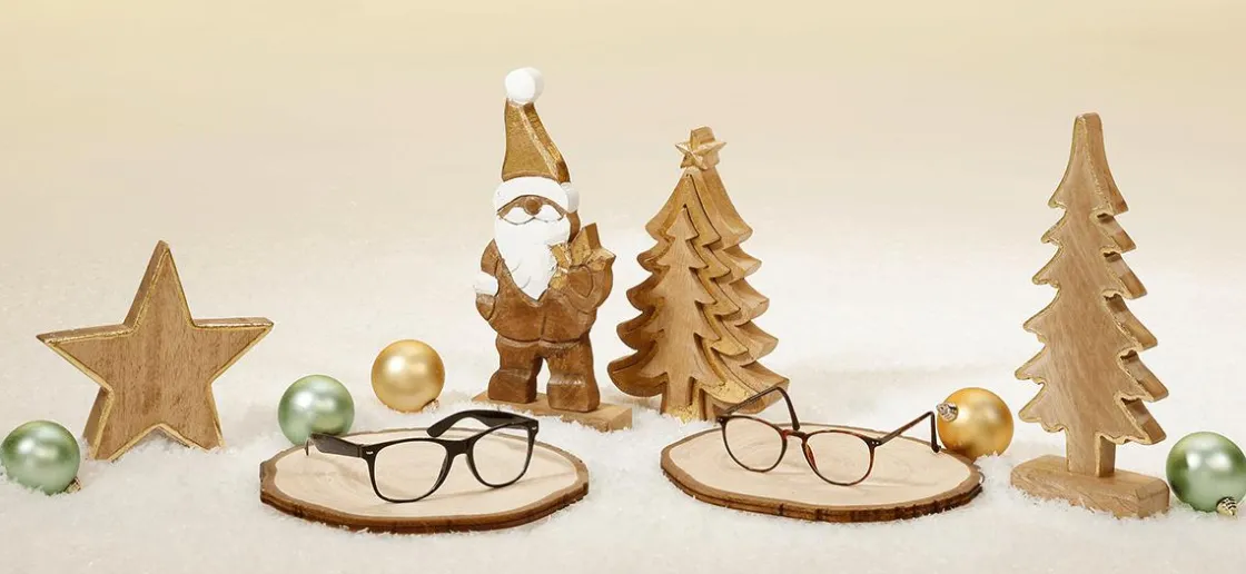 DecoWoerner Decoración De Invierno|Estrella De Navidad>Estrella De Madera De Mango 2,5 X 20 Cm 2 Uds.