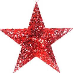 DecoWoerner Estrella De Navidad>Estrella Gigante Decorativa Roja Ø 80 Cm