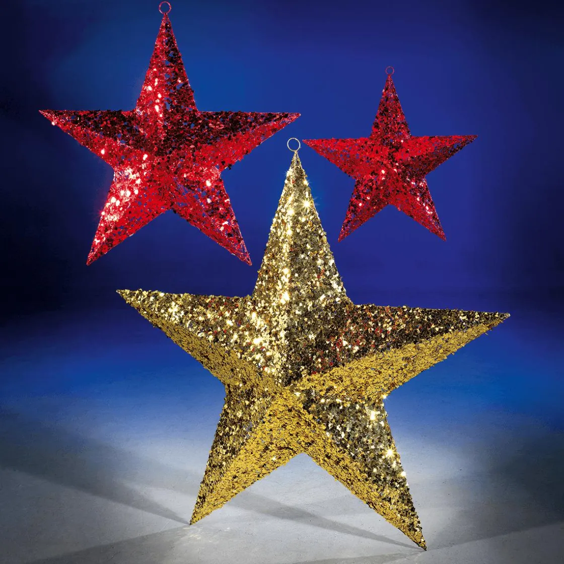 DecoWoerner Decoración Navideña Xxl|Estrella De Navidad>Estrella Gigante Decorativa Roja Ø 150 Cm