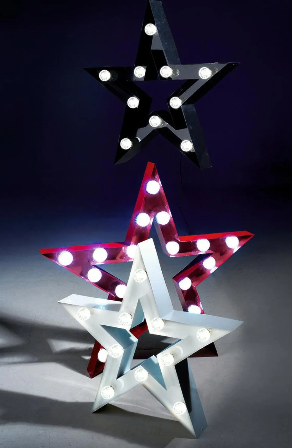 DecoWoerner Luz Decorativa|Decoración Temática>Estrella Luminosa Negra, Altura 95 Cm